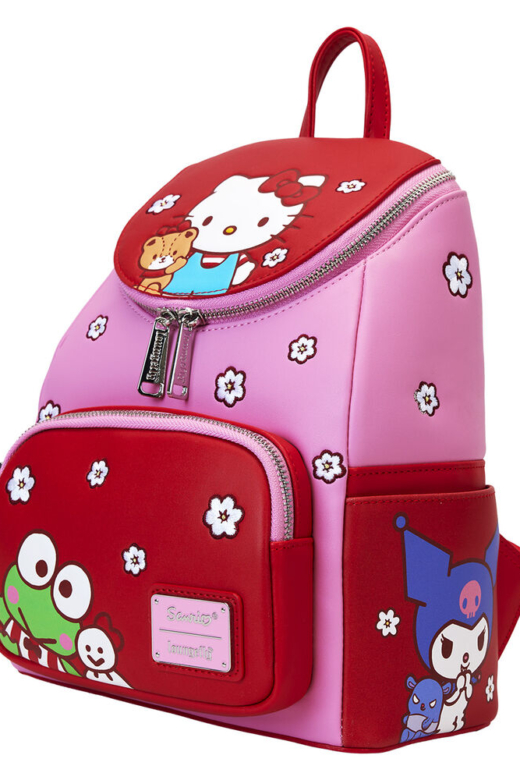 Descubre el apasionante mundo de Mochila Hello Kitty y Amigos Loungefly 26cm.