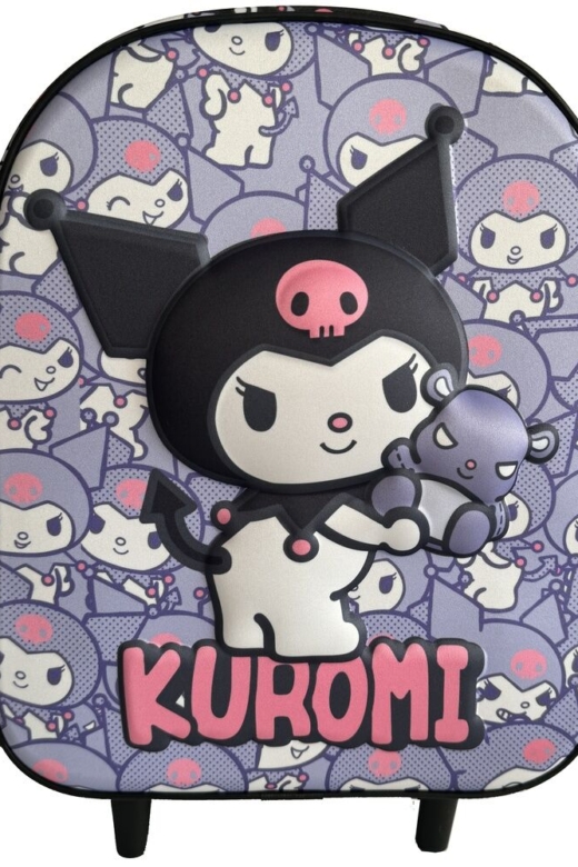 Descubre el apasionante mundo de Maleta Infantil Kuromi y Hello Kitty 3D 32cm.