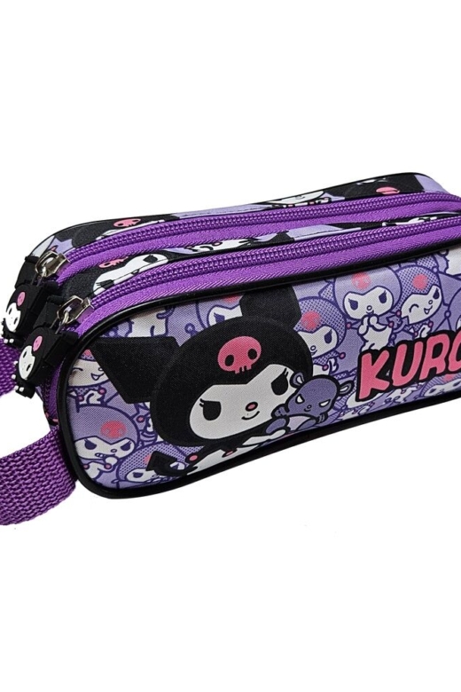 Descubre el apasionante mundo de Estuche Doble Kuromi Hello Kitty.