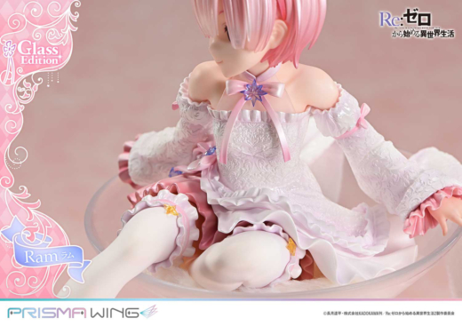 Descubre el apasionante mundo de Figura Prisma Wing ReZero Ram Edición Cristal.