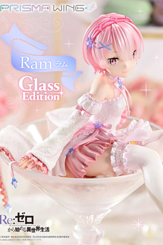 Descubre el apasionante mundo de Figura Prisma Wing ReZero Ram Edición Cristal.