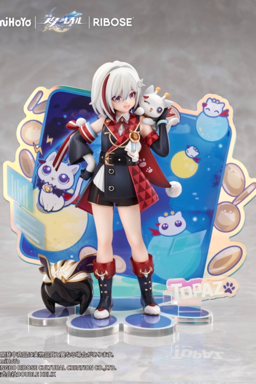 Descubre el apasionante mundo de Figura Honkai Star Rail Topaz y Numby Little Cat Series.
