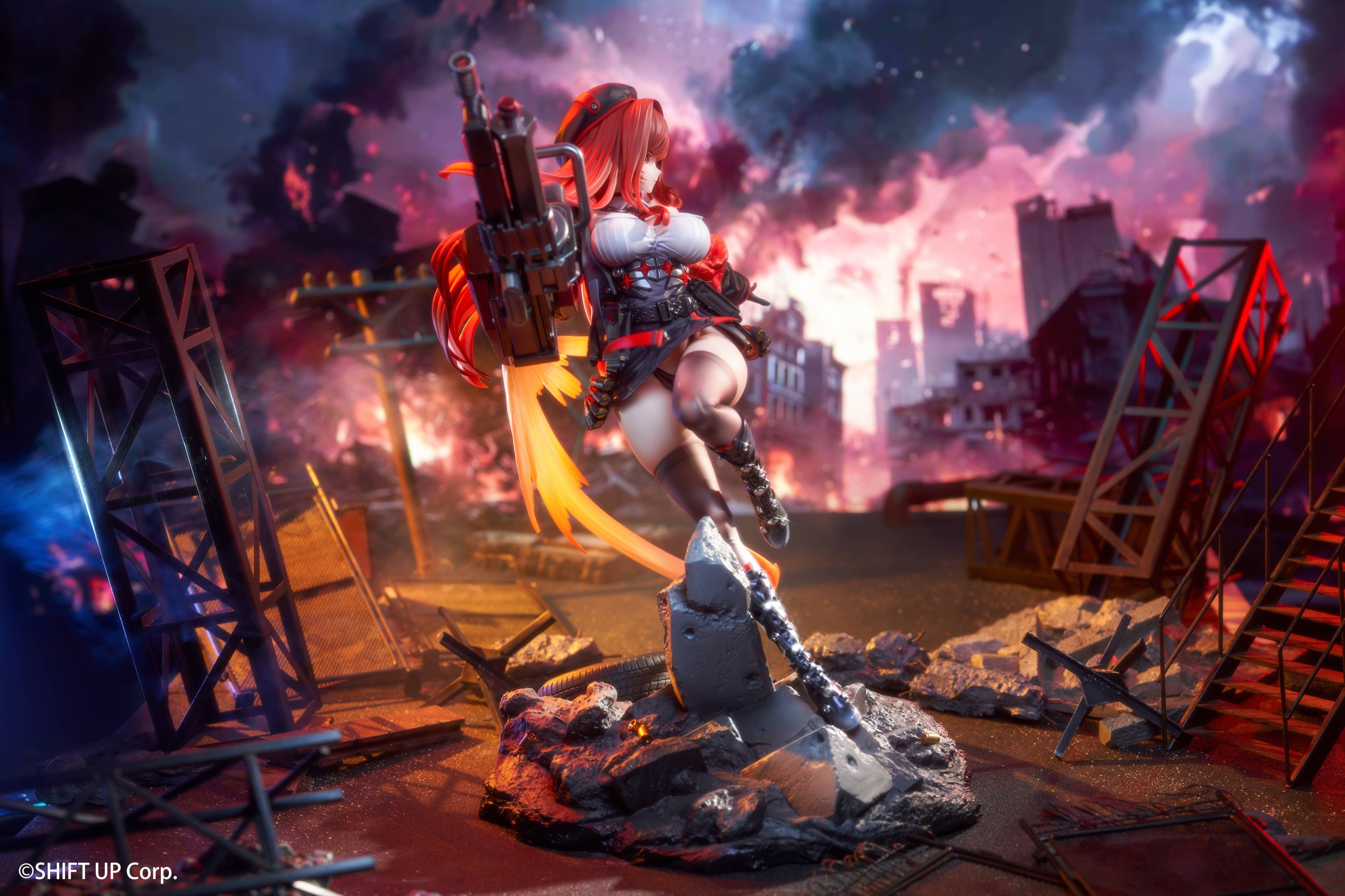 Figura Diosa de la Victoria Nikke Rapi Capucha Roja